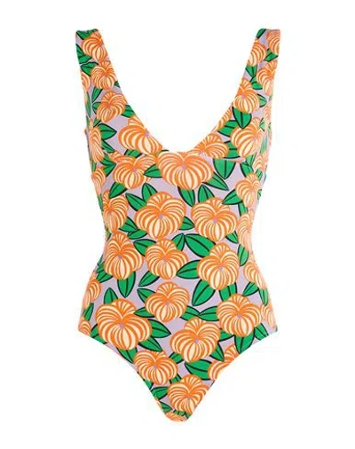 Siyu Woman One-piece Swimsuit Lilac Size 4 Polyamide, Elastane In Purple