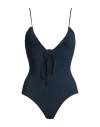 Siyu Woman One-piece Swimsuit Navy Blue Size 4 Polyamide, Elastane In Navy Blue