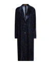 Siyu Woman Overcoat & Trench Coat Navy Size 6 Viscose, Silk