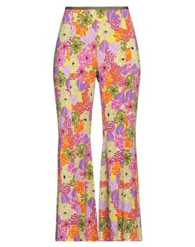 Siyu Woman Pants Lime Green Size 4 Viscose, Elastane