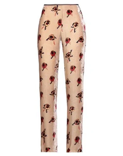 Siyu Woman Pants Antique Rose Size 4 Viscose, Silk In Pink