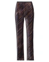 Siyu Woman Pants Blue Size 8 Viscose, Silk