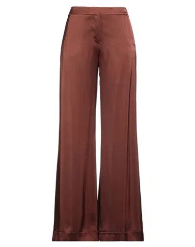 Siyu Woman Pants Brown Size 4 Viscose