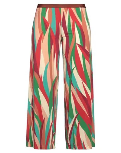 Siyu Woman Pants Burgundy Size 10 Polyamide, Elastane In Red