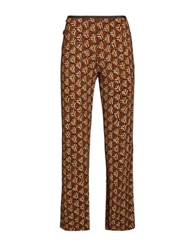 Siyu Woman Pants Camel Size 2 Viscose, Elastane In Brown
