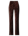 Siyu Woman Pants Chocolate Brown Size 6 Viscose, Silk In Brown