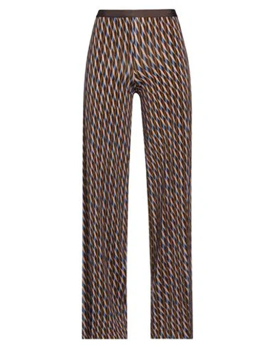 Siyu Woman Pants Dark Brown Size 6 Viscose, Elastane