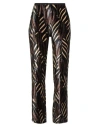 Siyu Woman Pants Dark Brown Size 8 Viscose, Silk