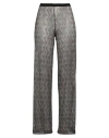 Siyu Woman Pants Deep Teal Size 12 Polyester, Metallic Fiber In Green
