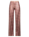 Siyu Woman Pants Garnet Size 8 Viscose, Polyamide, Polyester In Red