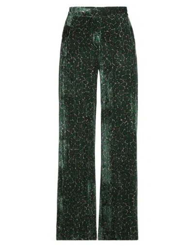 Siyu Woman Pants Green Size 4 Viscose, Silk