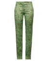 Siyu Woman Pants Green Size 4 Wool, Lurex, Silk, Nylon, Cotton