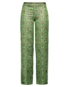 Siyu Woman Pants Green Size 8 Wool, Lurex, Silk, Nylon, Cotton In Green