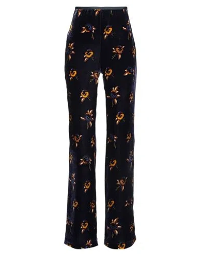Siyu Woman Pants Midnight Blue Size 0 Viscose, Silk