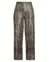 Siyu Woman Pants Military Green Size 8 Polyamide, Elastane In Green