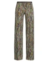 Siyu Woman Pants Military Green Size 8 Viscose, Elastane In Multi