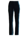 Siyu Woman Pants Navy Size 10 Viscose, Silk In Blue