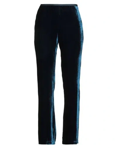 SIYU SIYU WOMAN PANTS NAVY SIZE 10 VISCOSE, SILK