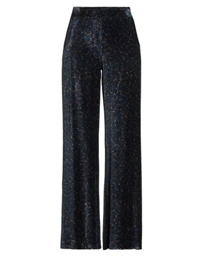 Siyu Woman Pants Navy Size 4 Viscose, Silk