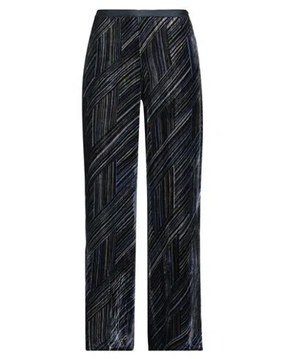 Siyu Woman Pants Navy Size 6 Viscose, Silk