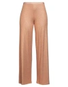 Siyu Woman Pants Orange Size 12 Viscose, Metallic Fiber In Orange