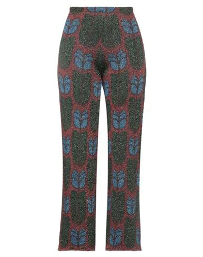 Siyu Woman Pants Red Size 4 Viscose, Metal