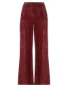 Siyu Woman Pants Red Size 6 Viscose, Silk