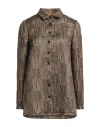 Siyu Woman Shirt Bronze Size 2 Wool, Lurex, Silk, Nylon, Cotton In Yellow