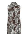 Siyu Woman Shirt Dark Brown Size 8 Cotton In Brown