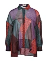 Siyu Woman Shirt Deep Jade Size 2 Ramie In Green