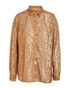 SIYU SIYU WOMAN SHIRT GOLD SIZE 4 POLYESTER