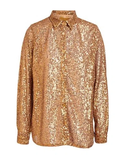 Siyu Woman Shirt Gold Size 4 Polyester