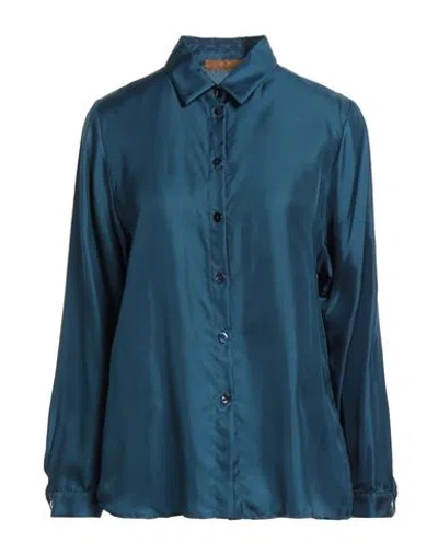 Siyu Woman Shirt Navy Size 4 Silk
