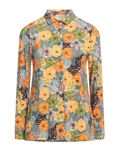 Siyu Woman Shirt Pastel Blue Size 10 Viscose, Elastane