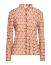 Siyu Woman Shirt Pink Size 8 Wool, Polyamide