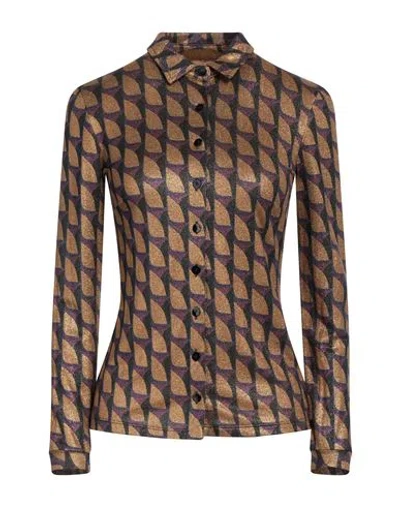 Siyu Woman Shirt Purple Size 2 Viscose, Elastane