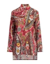 Siyu Woman Shirt Red Size 8 Cotton In Red
