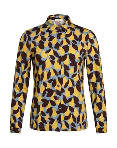 Siyu Woman Shirt Yellow Size 2 Viscose, Elastane In Multi