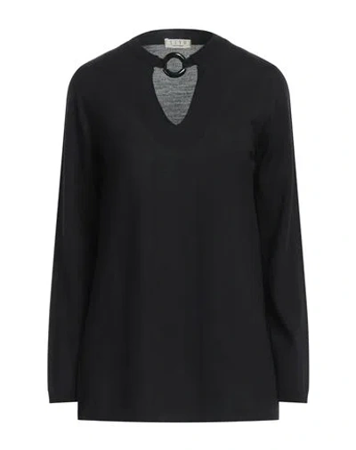 Siyu Woman Sweater Black Size 8 Merino Wool