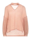 Siyu Woman Sweater Blush Size 4 Wool, Polyamide In Pink