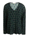 Siyu Woman Sweater Dark Green Size 2 Wool, Polyamide
