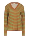 Siyu Woman Sweater Green Size 4 Merino Wool In Green