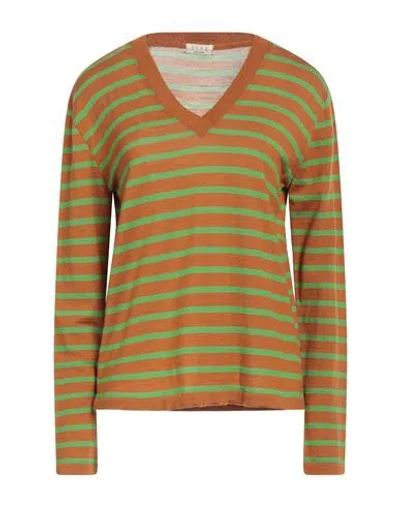 Siyu Woman Sweater Green Size 4 Merino Wool
