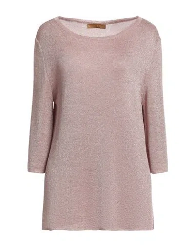 SIYU SIYU WOMAN SWEATER PINK SIZE 6 VISCOSE, METALLIC FIBER