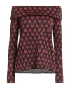 Siyu Woman Sweater Red Size 4 Viscose, Metallic Fiber