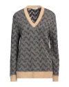 Siyu Woman Sweater Sand Size 4 Merino Wool In Beige