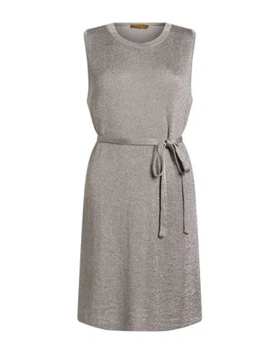 Siyu Woman Sweater Silver Size 8 Viscose, Metallic Fiber