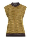 Siyu Woman Sweater Yellow Size 10 Merino Wool