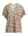 Siyu Woman T-shirt Lime Green Size 4 Viscose, Elastane In Green