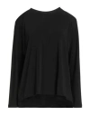 Siyu Woman T-shirt Black Size 4 Viscose, Elastane